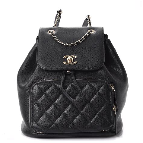 chanel caviar quilted business affinity backpack|CHANEL Caviar Quilted Business Affinity Backpack Black .